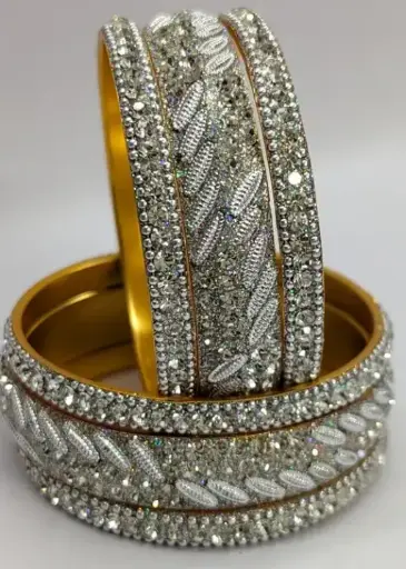 Silver Bangles Set